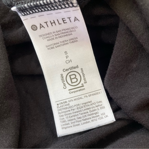 Athleta Women's Black Santorini Thera Dress Sleeveless Size Small - Picture 6 of 10